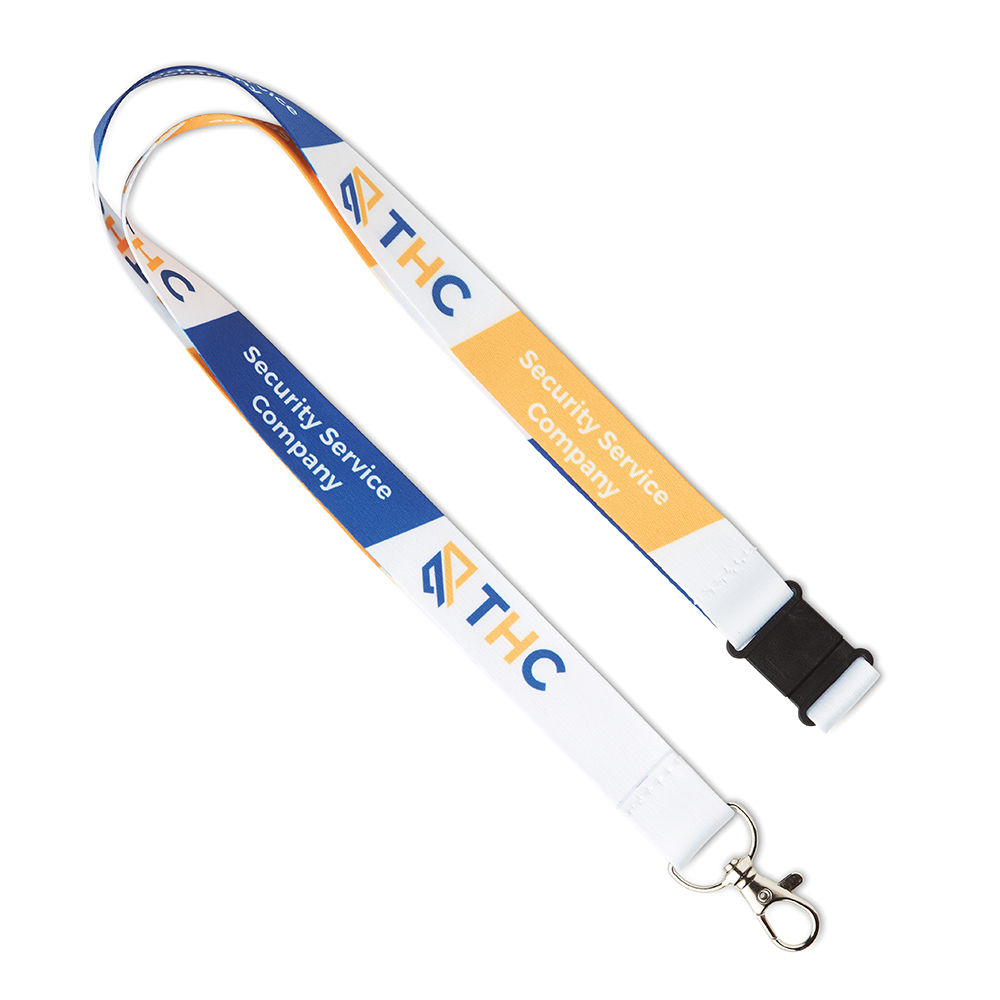 ML1104 Lanyard avec votre motif en quadri sur les deux faces. publicitaire personnalisé - vue 2