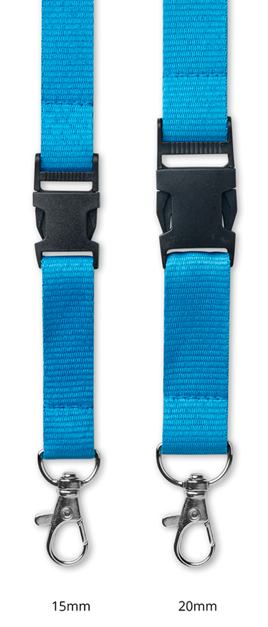 ML1203 Lanyard RPET avec boucle et impression 1 couleur sur 1 côté. publicitaire personnalisé - vue 2