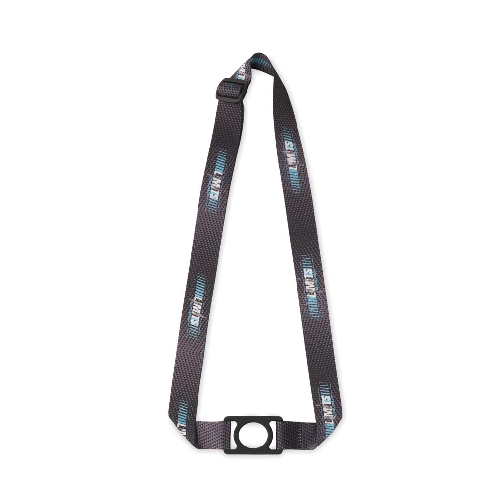 Sangle sublimée avec porte-bouteille d’eau minérale selon votre design. publicitaire personnalisé - vue 2