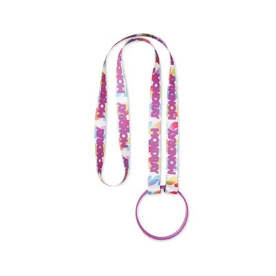 Lanyard sublimé 2 faces avec porte-bouteille. publicitaire personnalisé - vue 2
