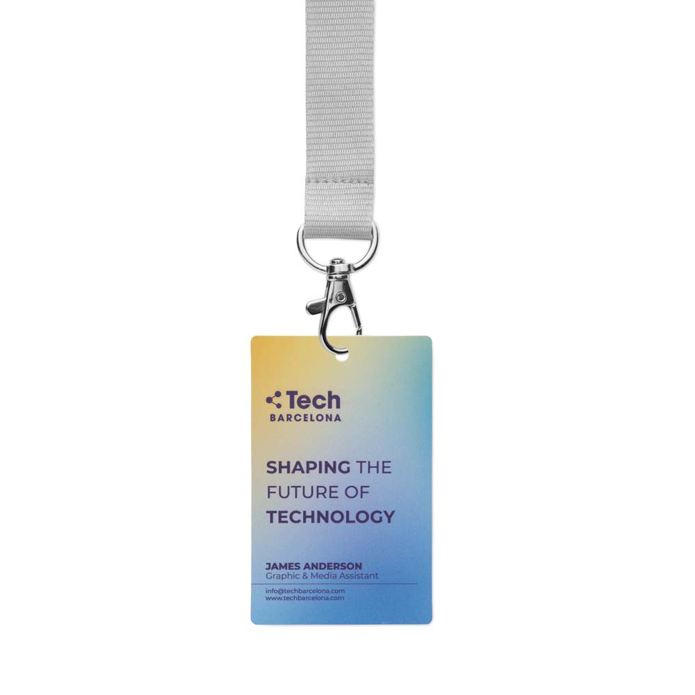 MLID06 Badges d'identification en papier laminé imprimé durable (86x54mm) publicitaire personnalisé - vue 2