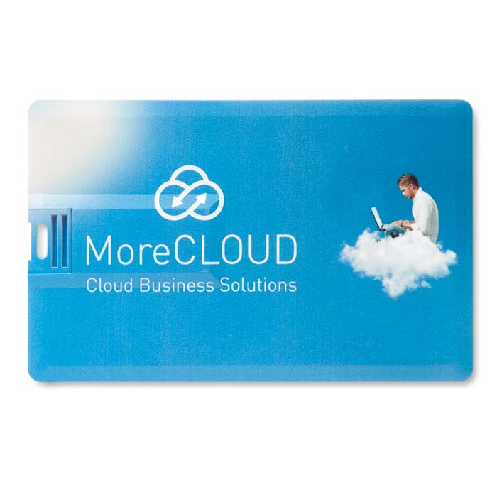 Clé USB format carte de crédit. Impression en quadri 1 face incluse. publicitaire personnalisé - vue 2