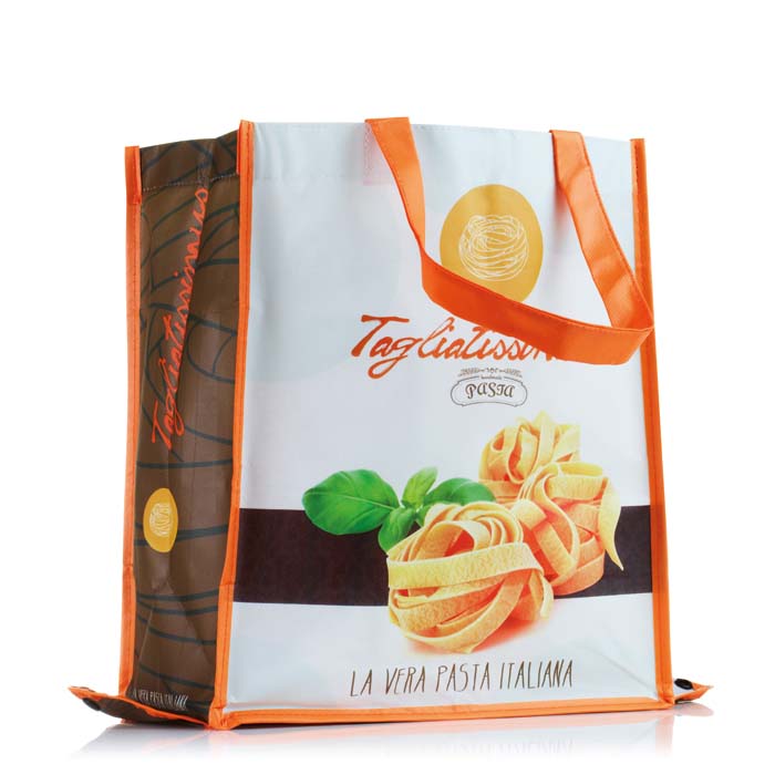 Sacshopping pliable avec anses en PP et votre design en quadri. publicitaire personnalisé - vue 2