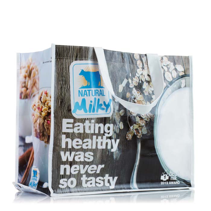 MO4240 Sac shopping pliable Dimensions: 40x35x20cm. publicitaire personnalisé - vue 2