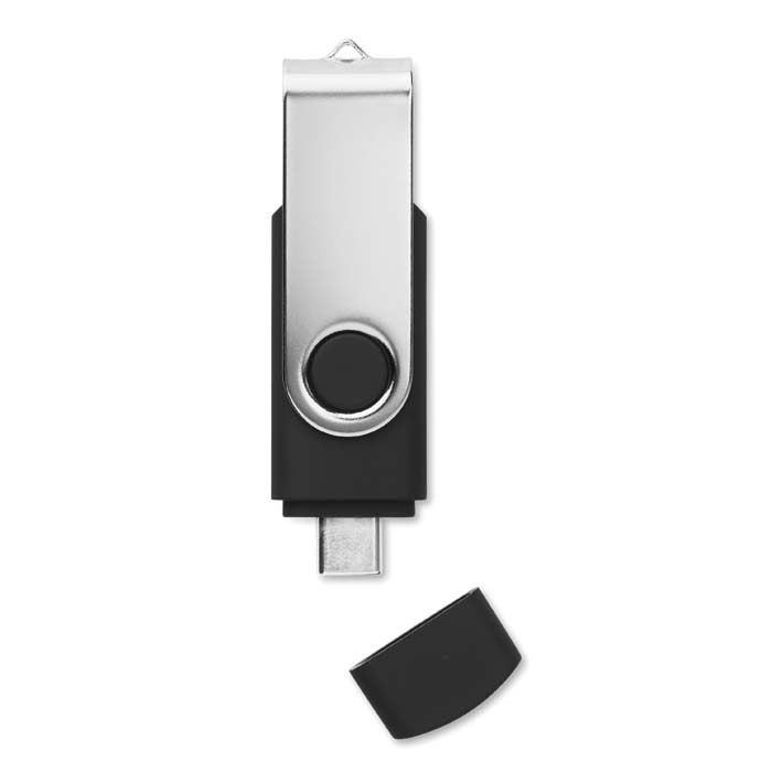 USB On The Go (Type-C). Logo 1 couleur sur une face inclus. publicitaire personnalisé - vue 2