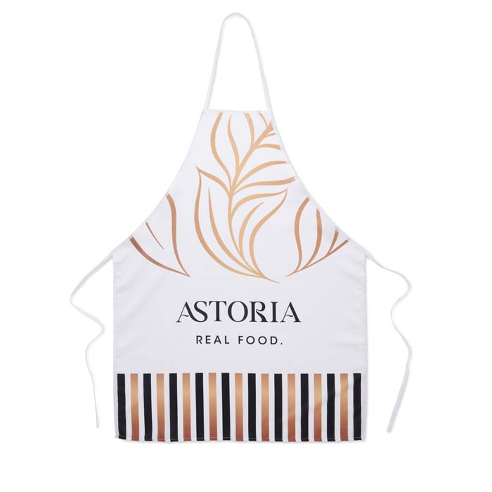 MPAP06 Tablier avec votre design en quadri (image photo). publicitaire personnalisé - vue 2