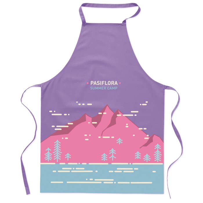 Tablier 100% coton, imprimé numériquement. publicitaire personnalisé - vue 2