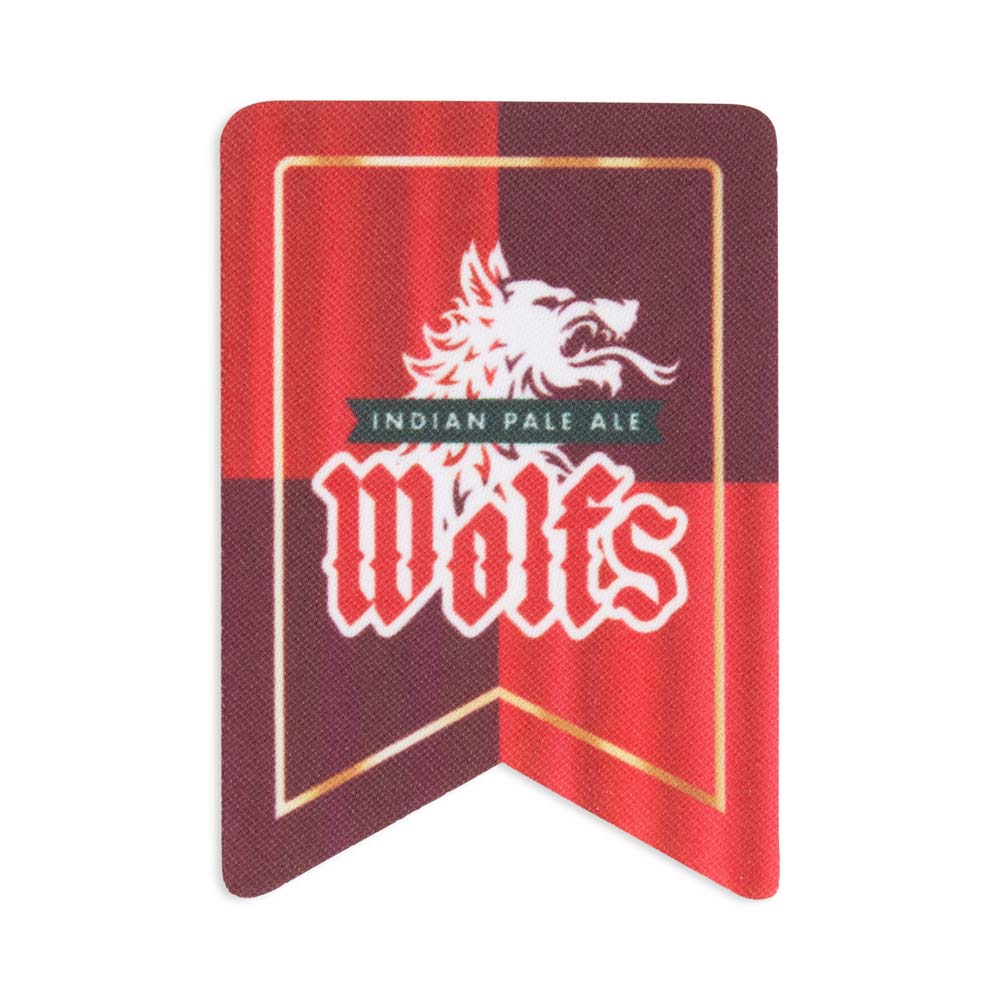 MPAT14 Écusson en polyester de forme personnalisée avec bordure découpée au laser et... publicitaire personnalisé - vue 2