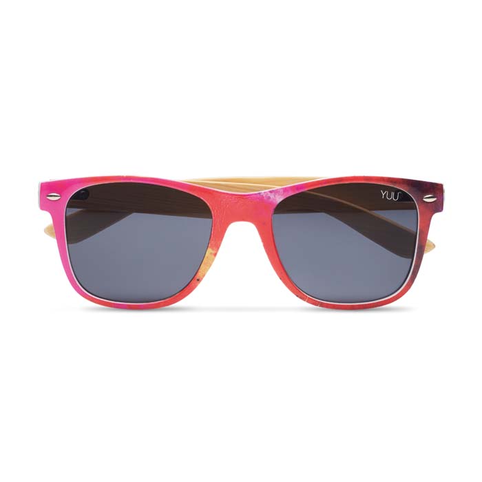 MPSG02 Lunettes de soleil entièrement personnalisées avec branches en bambou. publicitaire personnalisé - vue 2