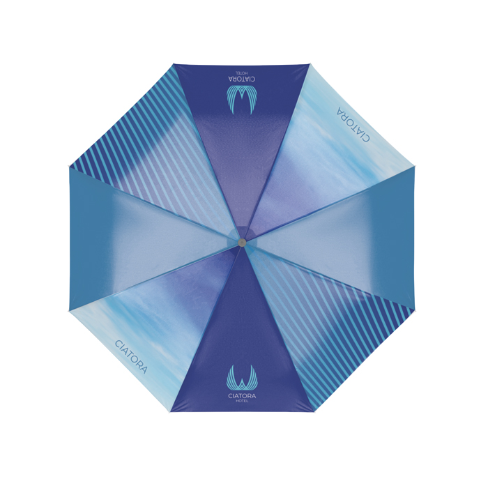 MU9001 ⌀132cm/30". Motif en quadri (photo) sur tous les panneaux. publicitaire personnalisé - vue 2