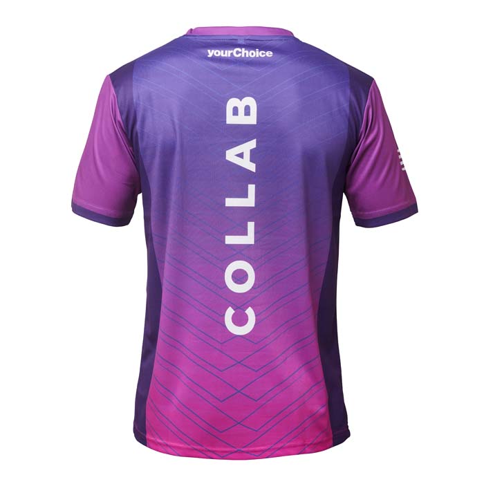 T-shirt col rond en polyester sublimé 145g publicitaire personnalisé - vue 2