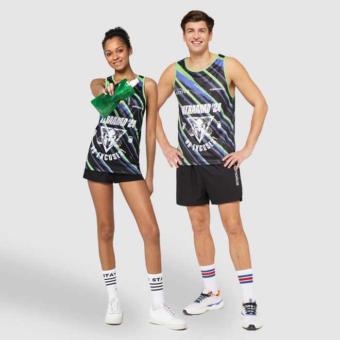 Débardeur sublimé en polyester 145 g/m². publicitaire personnalisé - vue 2