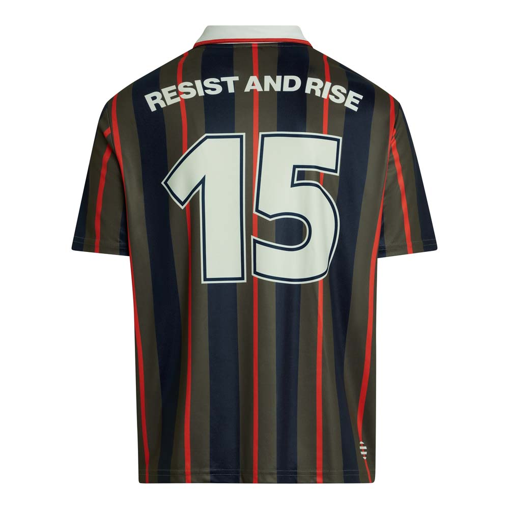 Maillot rétro Premier avec col en V – 180 g/m² publicitaire personnalisé - vue 2