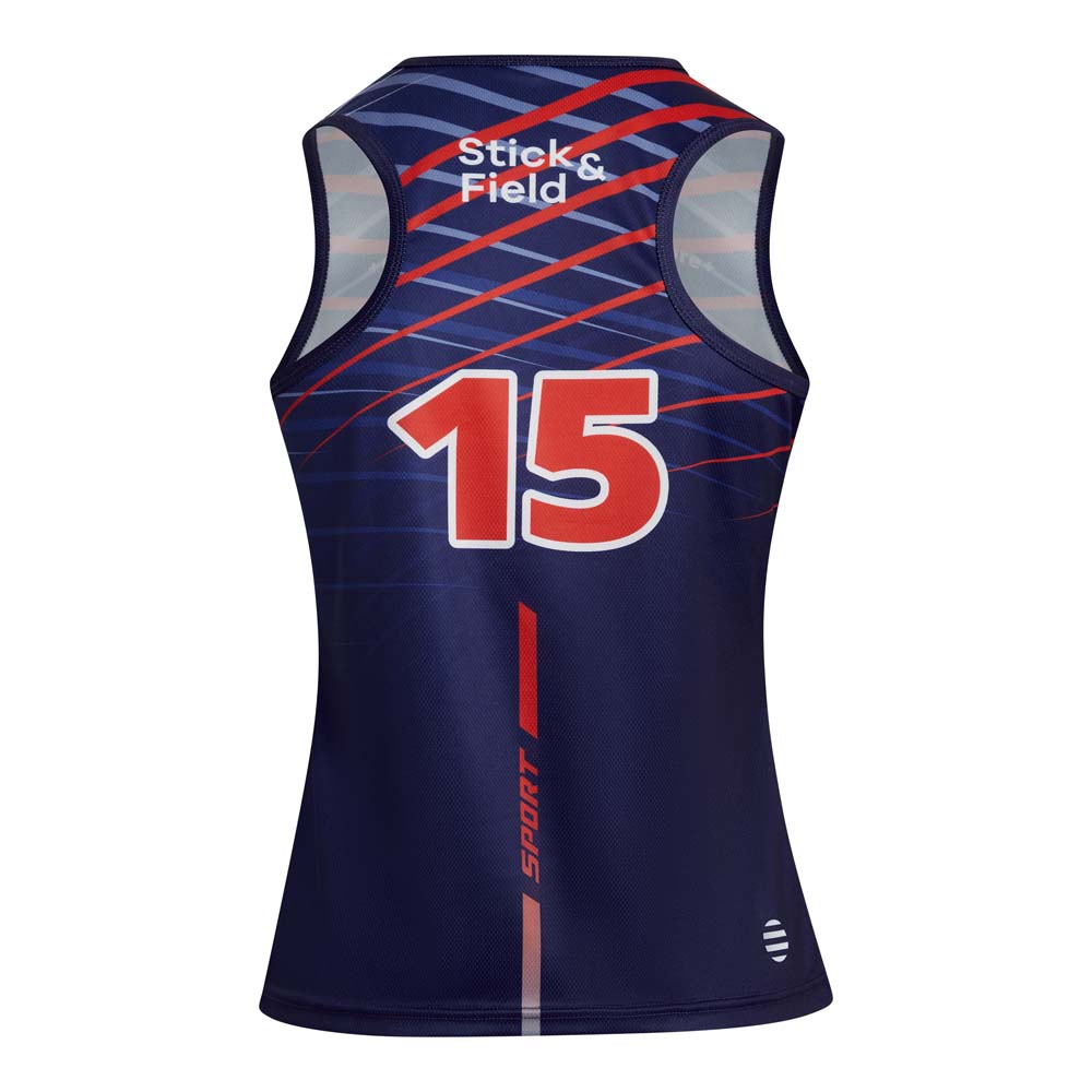 Débardeur en mesh pour hockey sur gazon – 145 g/m² publicitaire personnalisé - vue 2