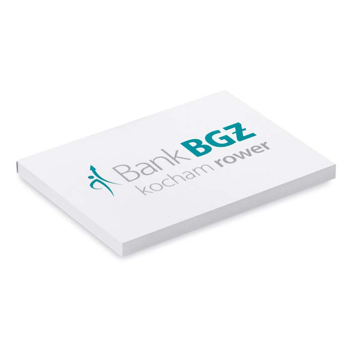 SNS200 Couverture souple en papier avec 100 notes adhésives imprimées. publicitaire personnalisé - vue 2