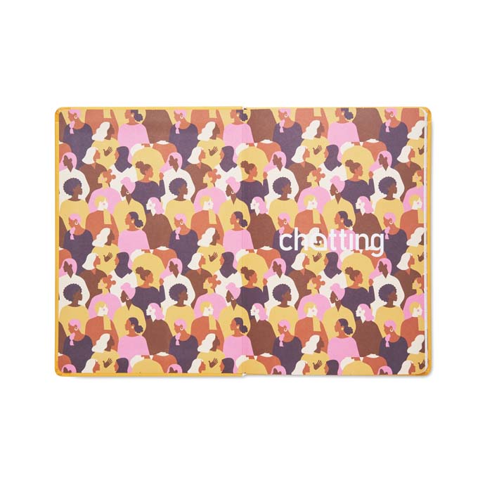 HAPUA5 Carnet A5 à couverture rigide en cuir PU avec feuilles à votre motif. publicitaire personnalisé - vue 3