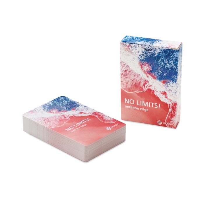 MCAD01 54 cartes de jeu, votre visuel sur 1 face. publicitaire personnalisé - vue 3