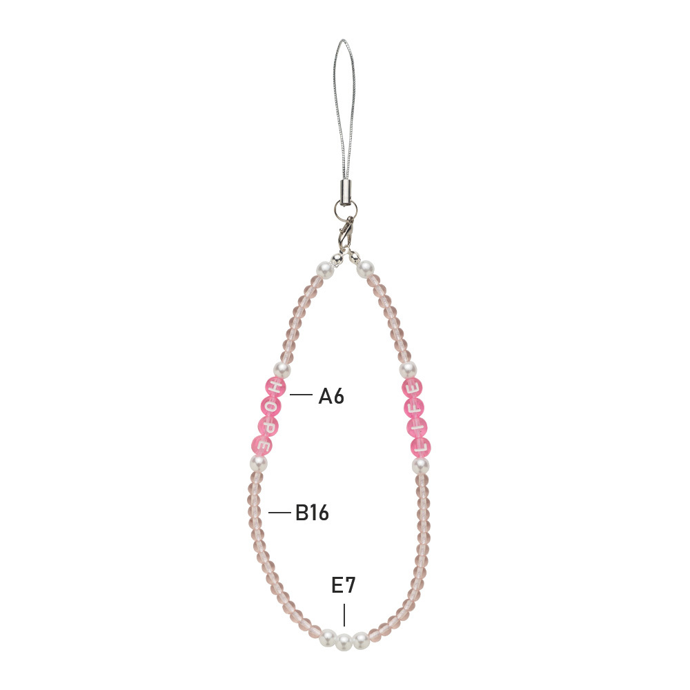 Bracelet à charms de téléphone avec porte-clés en corde. publicitaire personnalisé - vue 3