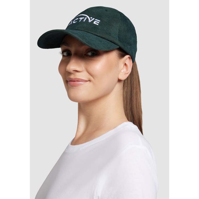 MH2342 Casquette de baseball à 6 panneaux non structurés en polyester velours côtelé. publicitaire personnalisé - vue 3