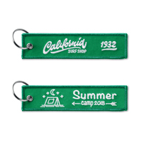 MK2012 Porte-clés en tissu avec votre motif brodé sur les deux faces. publicitaire personnalisé - vue 3