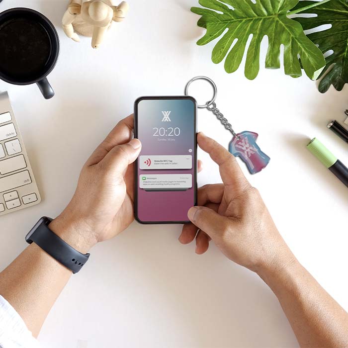 Porte-clés NFC - MK5004 publicitaire personnalisé - vue 3