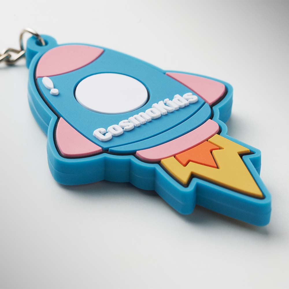 MK5006 Porte-clés NFC personnalisé en caoutchouc PVC avec un logo double face. publicitaire personnalisé - vue 3