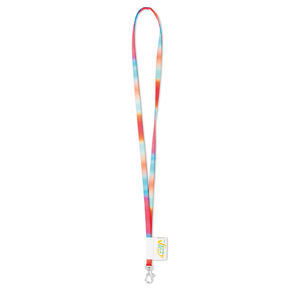 ML1046 Lanyard tubulaire sublimé avec étiquette personnalisée. publicitaire personnalisé - vue 3