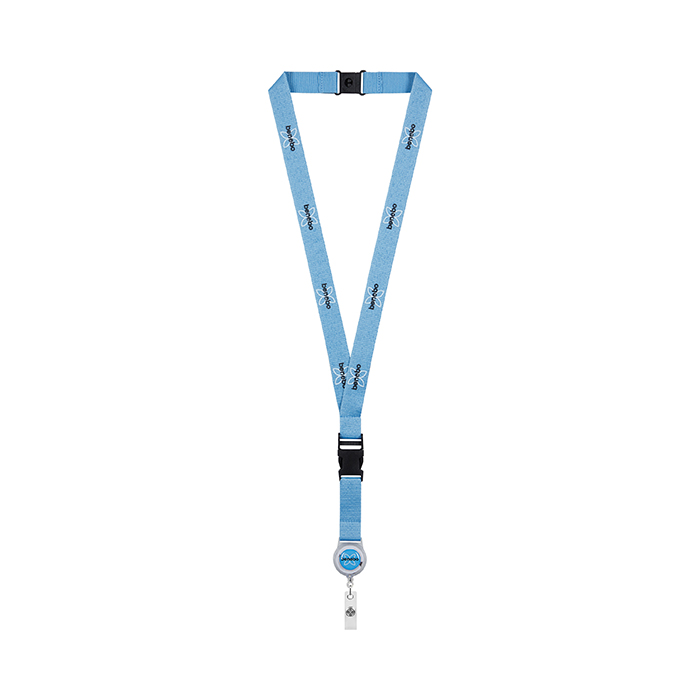 ML1263 RPET silkkipainettu jojokaulanauha pikalukolla. Kaulanauha, jossa on 1-värine... publicitaire personnalisé - vue 3