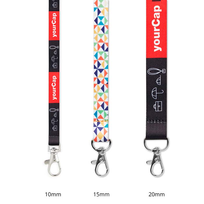 Lanyard RPET avec votre design en quadri sur les deux faces. publicitaire personnalisé - vue 3