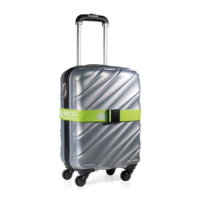 Sangle de bagage avec un logo 1 couleur sur 1 côté. publicitaire personnalisé - vue 3