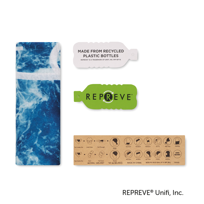 ML3503 Foulard multifonction REPREVE® avec impression sur toute la surface. publicitaire personnalisé - vue 3