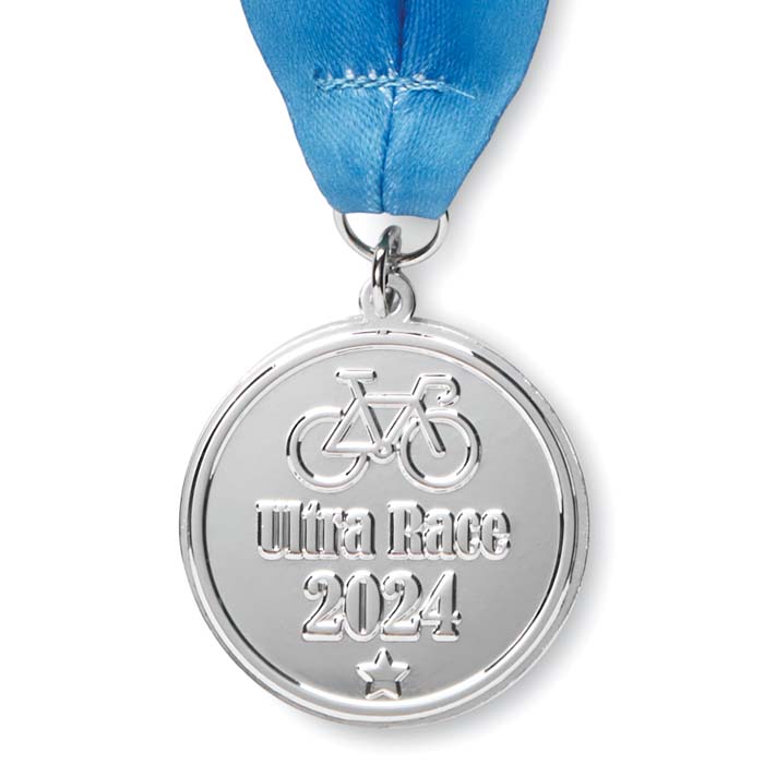 Médaille en fer (≤25cm2). Ruban sublimé. publicitaire personnalisé - vue 3