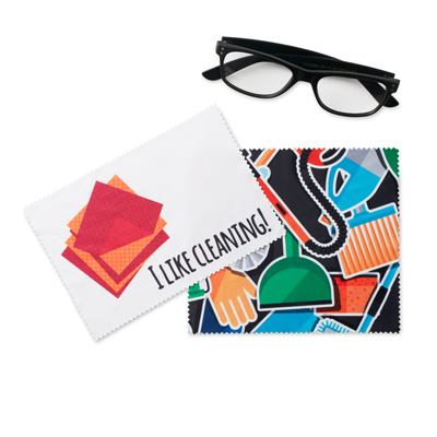 MPGC01 Lingette en microfibre en quadri (12x12cm). publicitaire personnalisé - vue 3