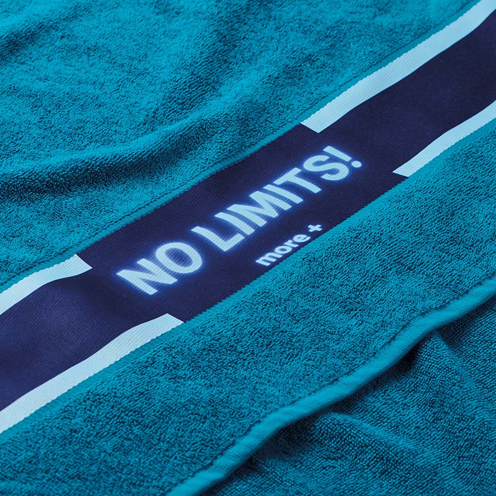 MT4015 Serviette de plage en coton avec bordure en polyester sublimé (350 ou 400 g/m²) publicitaire personnalisé - vue 3