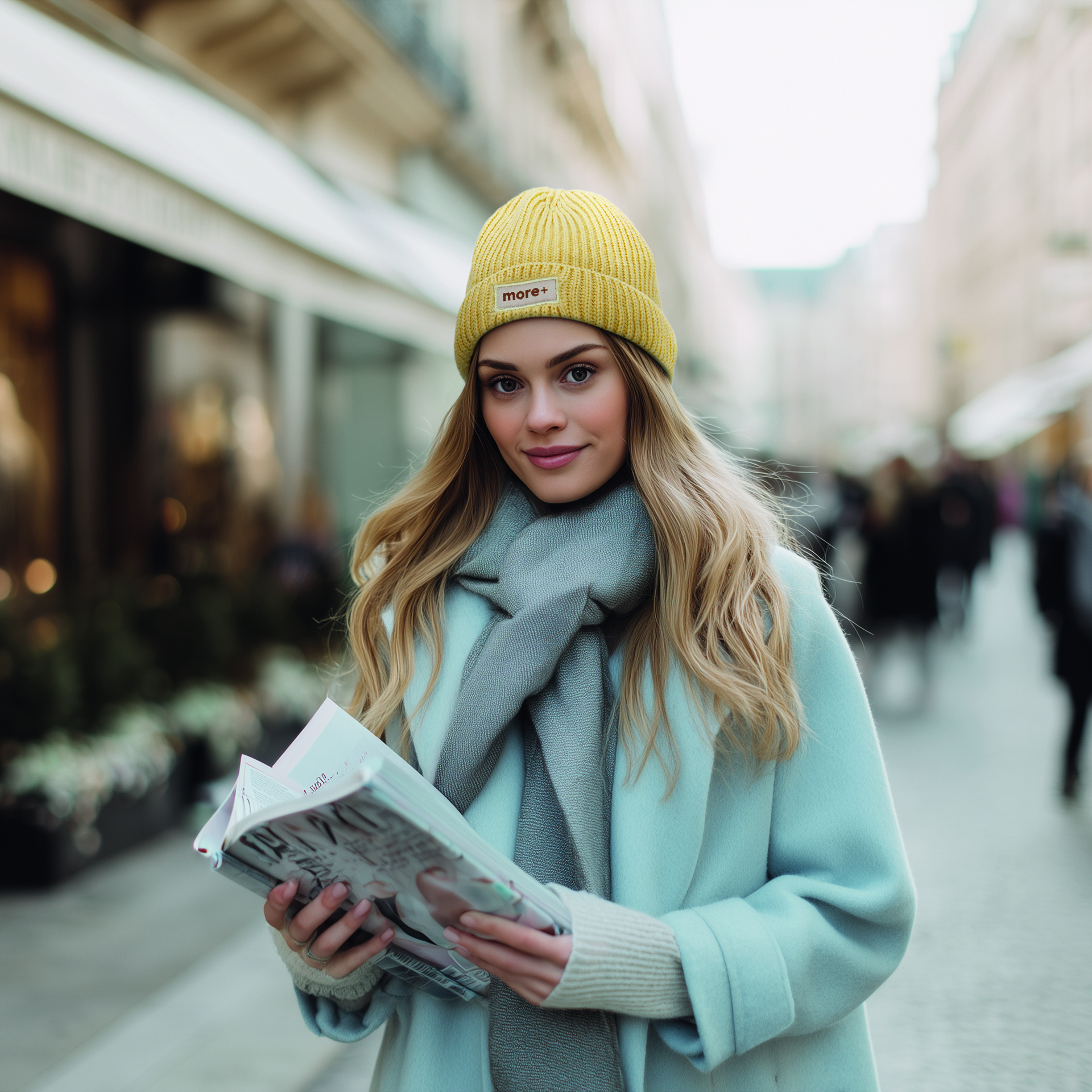 MW1017 Bonnet de pêcheur côtelé à simple épaisseur en acrylique avec bord-côte bas. ... publicitaire personnalisé - vue 3