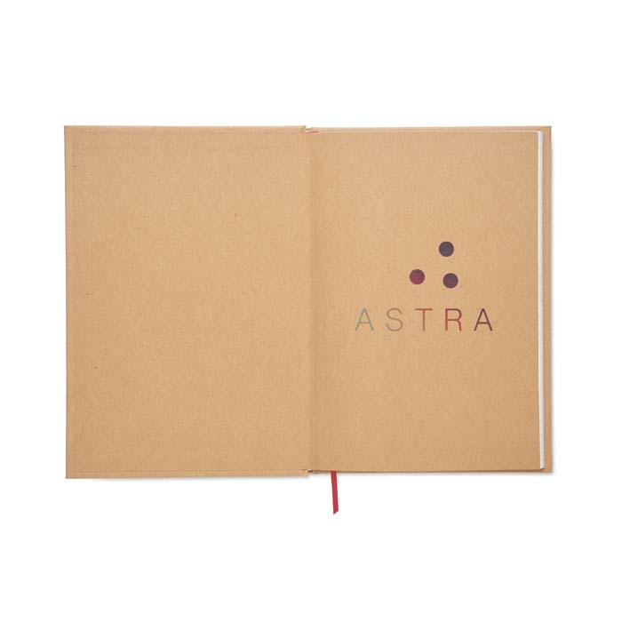 NOTEE5 Carnet A5 à couverture rigide feuilles papier recyclé personnalisées. publicitaire personnalisé - vue 3