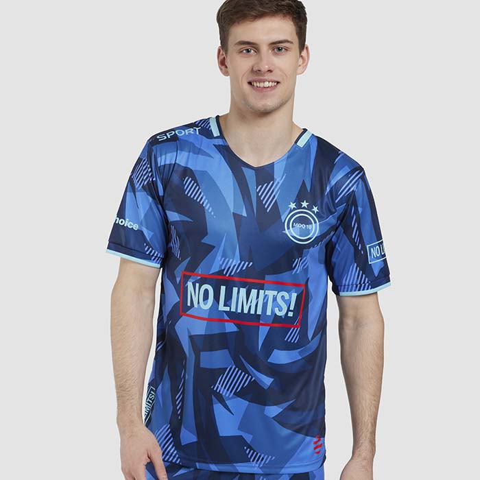 Maillot col V sublimé Premier. publicitaire personnalisé - vue 3