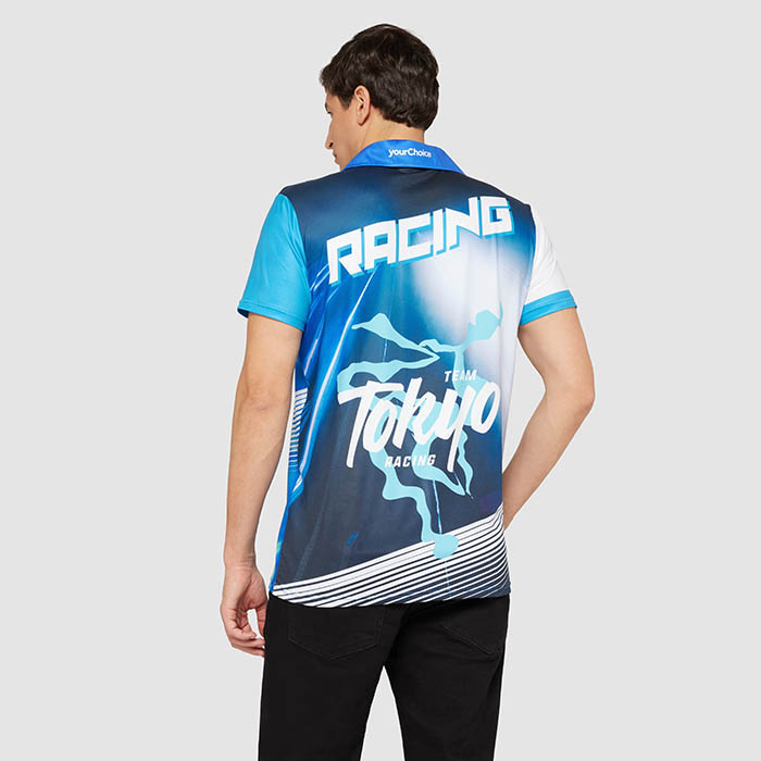 SG1020 Polo slim fit sublimé. 180 g/m2 de polyester / 8 % d'élasthanne. publicitaire personnalisé - vue 3