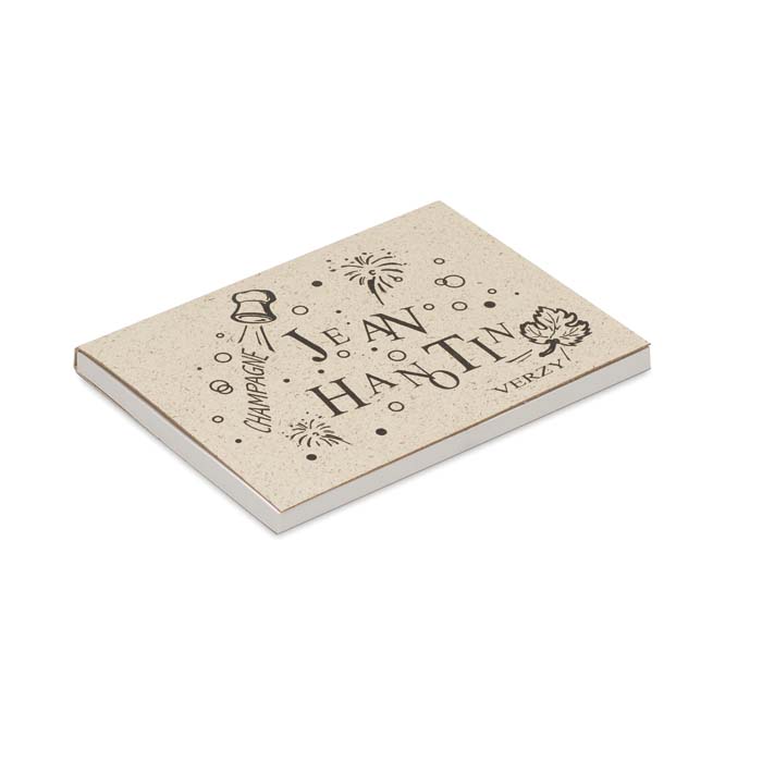 SNGS50 Couverture souple avec 50 notes adhesives recyclées imprimées. publicitaire personnalisé - vue 3