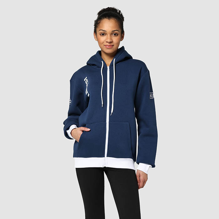 CG1013 Sweat à capuche unisexe zippé sur mesure coupe moderne. publicitaire personnalisé - vue 4