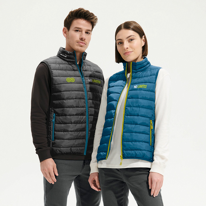 Bodywarmer léger sur mesure avec poches latérales. publicitaire personnalisé - vue 4