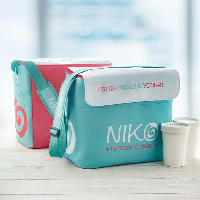 MB2012 Grand sac pique-nique et glacière avec votre design en quadri. publicitaire personnalisé - vue 4