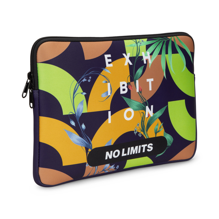 Pochette pour tablette en néoprène sublimé avec fermeture éclair. publicitaire personnalisé - vue 4