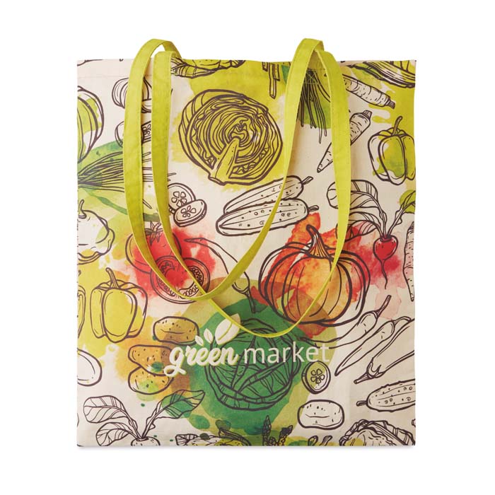 Sac en coton 140 g/m² avec longues anses. publicitaire personnalisé - vue 4