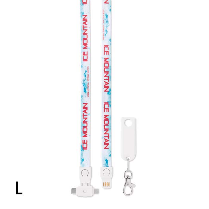 Câble de recharge. Votre design en quadri sur les deux faces. publicitaire personnalisé - vue 4