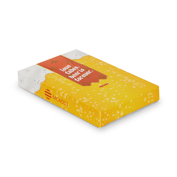 32 cartes de jeu, votre dessin sur 1 face. publicitaire personnalisé - vue 4