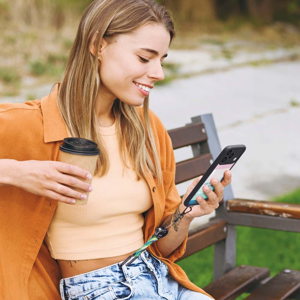 Porte-badge rétractable anti-perte avec sangle sublimée. publicitaire personnalisé - vue 4