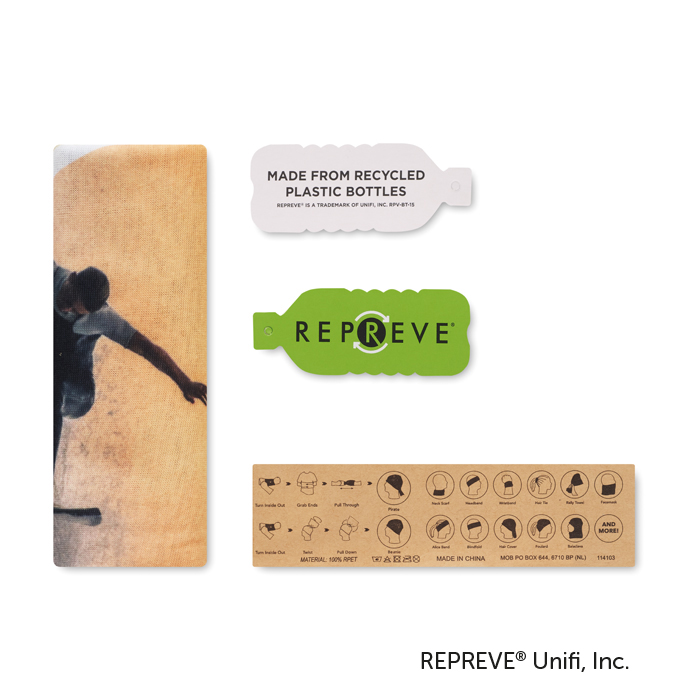 ML3503 Foulard multifonction REPREVE® avec impression sur toute la surface. publicitaire personnalisé - vue 4