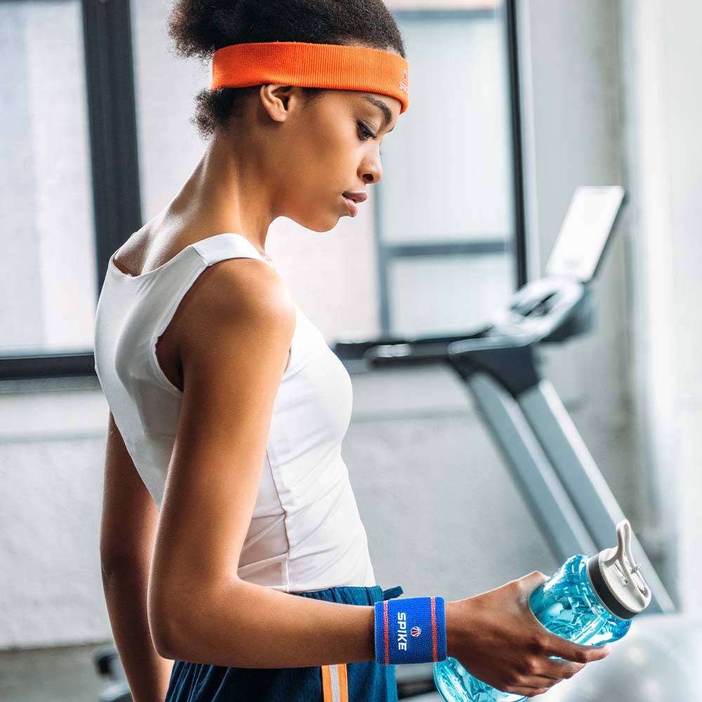 Poignets de sport en polyester multicolore, pour maitriser sa transpiration. publicitaire personnalisé - vue 4