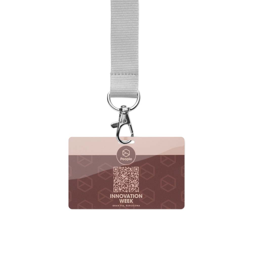 MLID01 Badges d'identification en PVC imprimés et durables (54x86mm) publicitaire personnalisé - vue 4